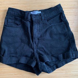 American Apparel High-Waisted Jean Shorts